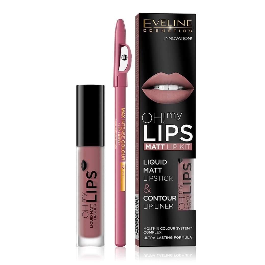 ايفلين احمر الشفاه الناعم مات مع قلم تحديد | EVELINE