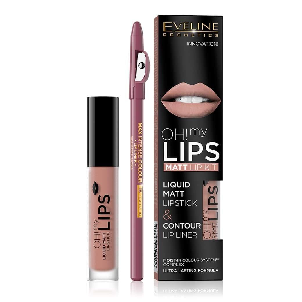 ايفلين احمر الشفاه الناعم مات مع قلم تحديد | EVELINE