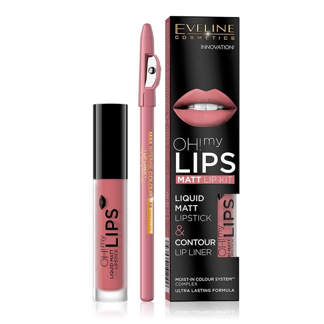 ايفلين احمر الشفاه الناعم مات مع قلم تحديد | EVELINE