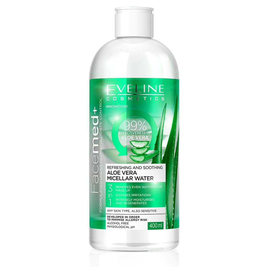 ايفلين مزيل مكياج ماء الصبار ميسيلار لجميع انوع البشرة - 400 مل | EVELINE