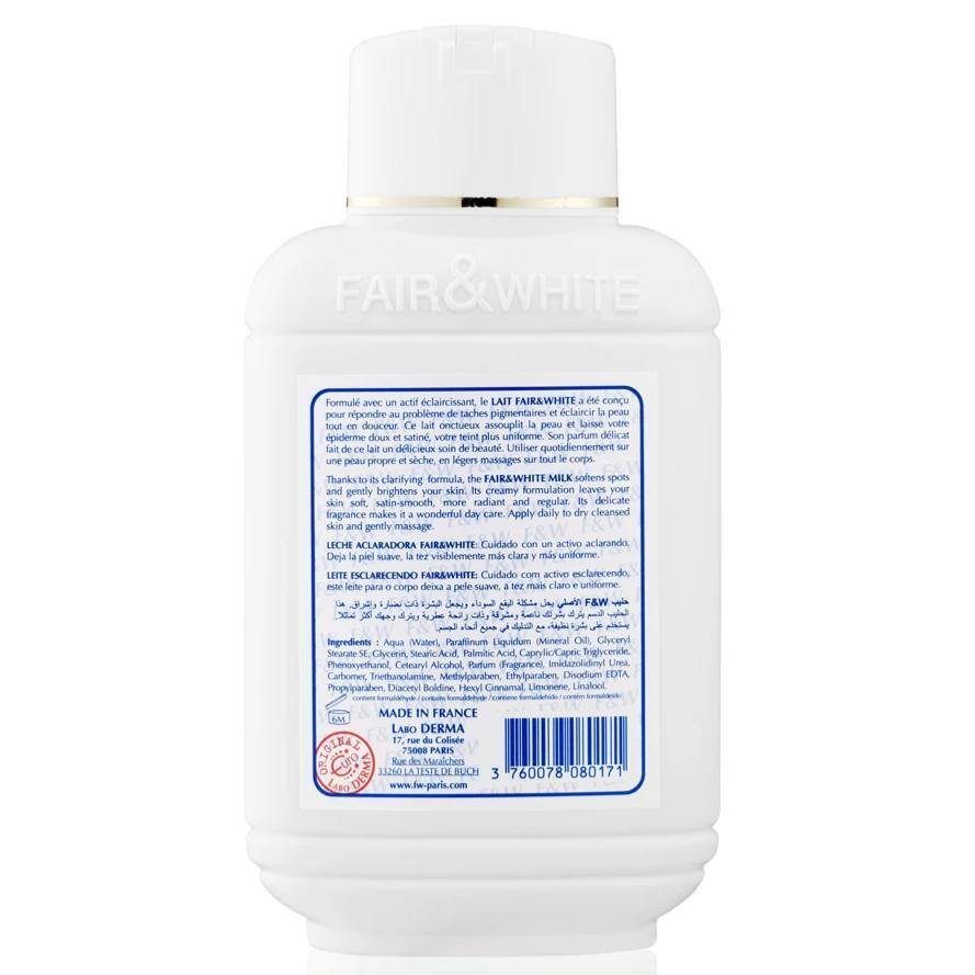 فير اند وايت لوشن الجسم الأصلي بالحليب لتفتيح الجسم - 485مل | Fair & White