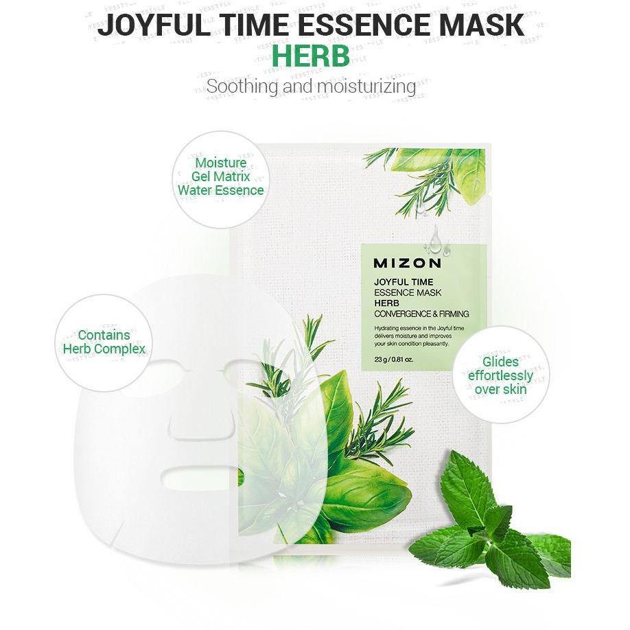 قناع الترطيب بخلاصة الشاي الأخضر 23ج | GREEN TEA ESSENCE MASK 23g | MIZON