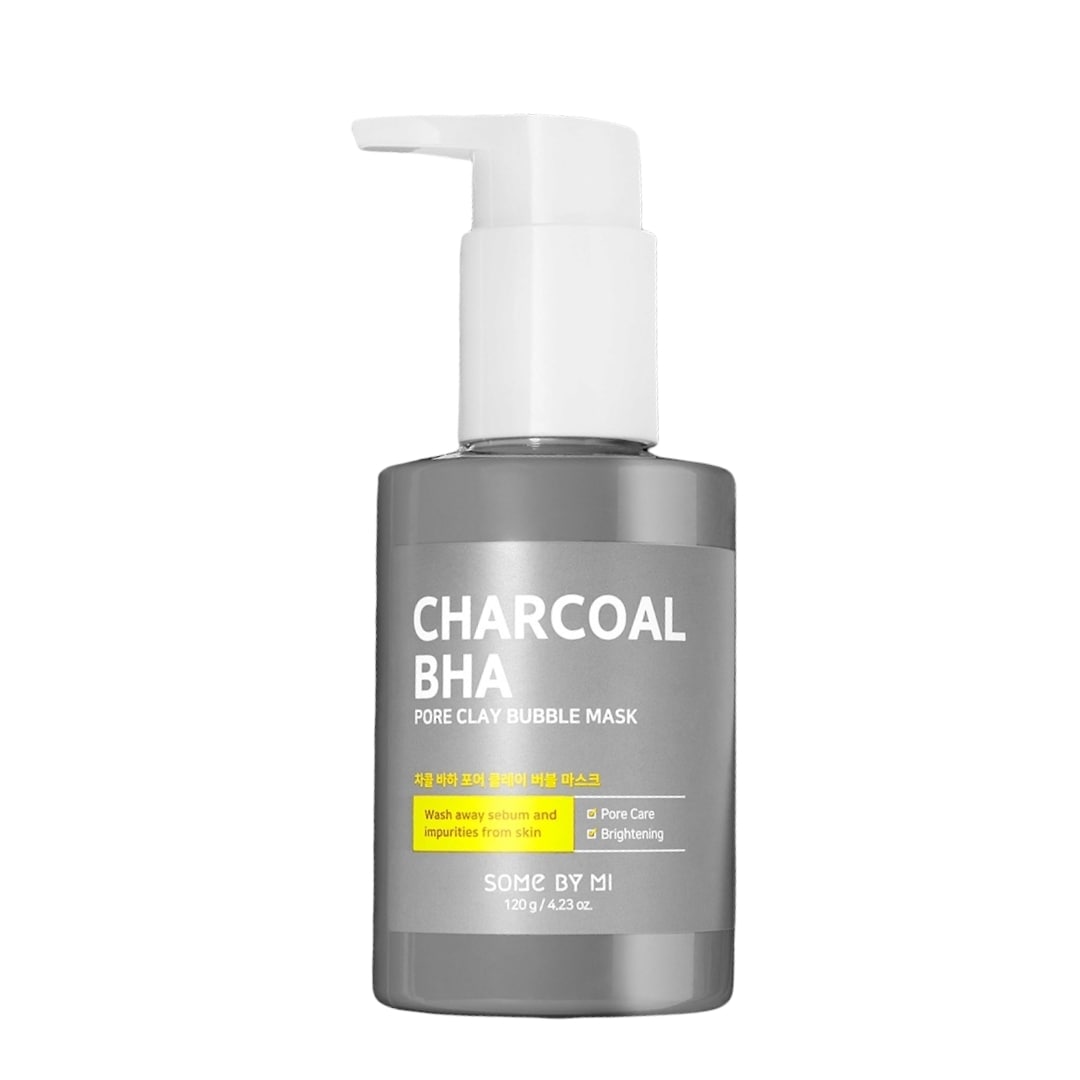 قناع طين الفقاعات بالفحم وحمض بيتا هيدروكسي لتنظيف المسام - 120ج | SOME BY MI