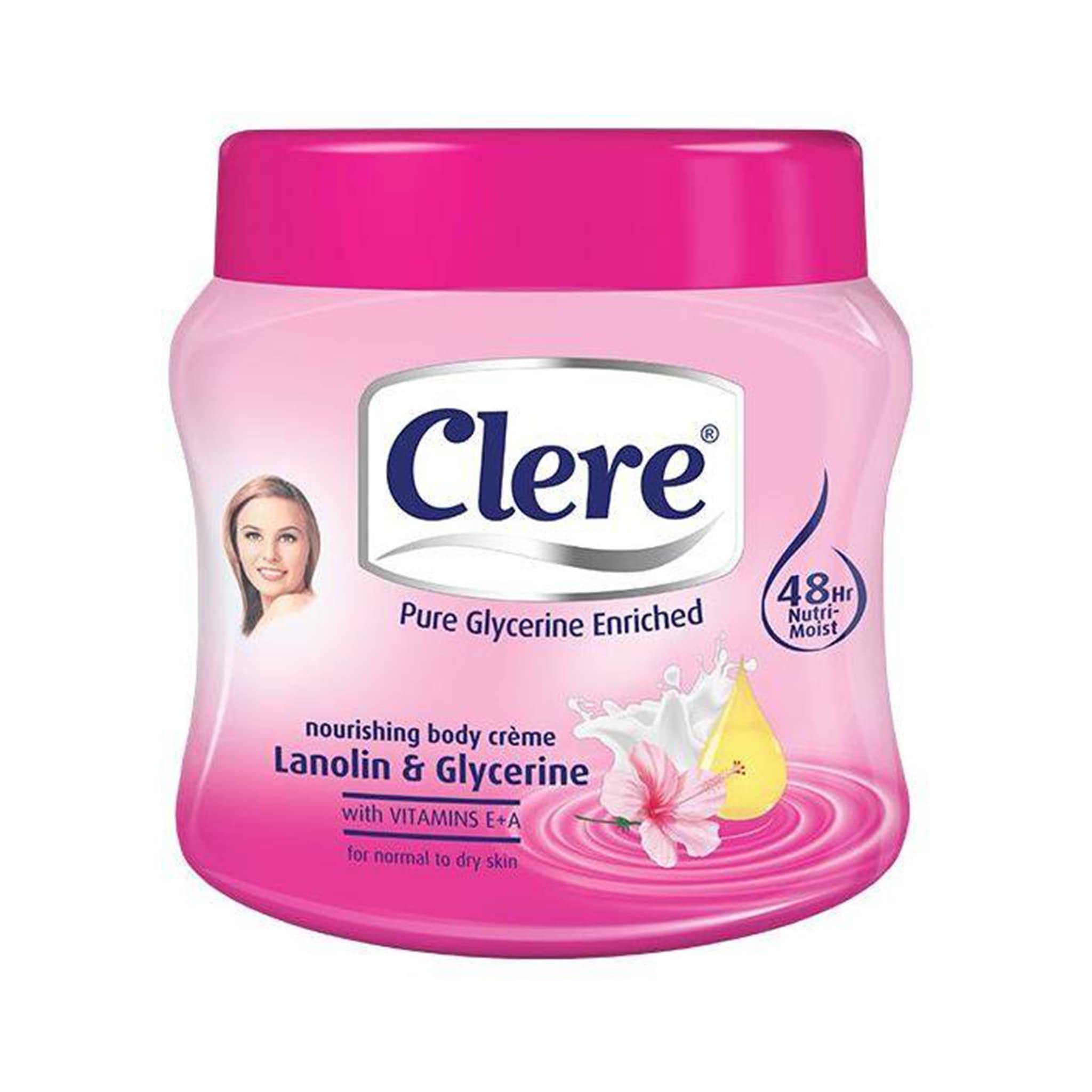 كريم كلير مرطب الجسم باللانولين والجلسرين - 500 مل | Clere