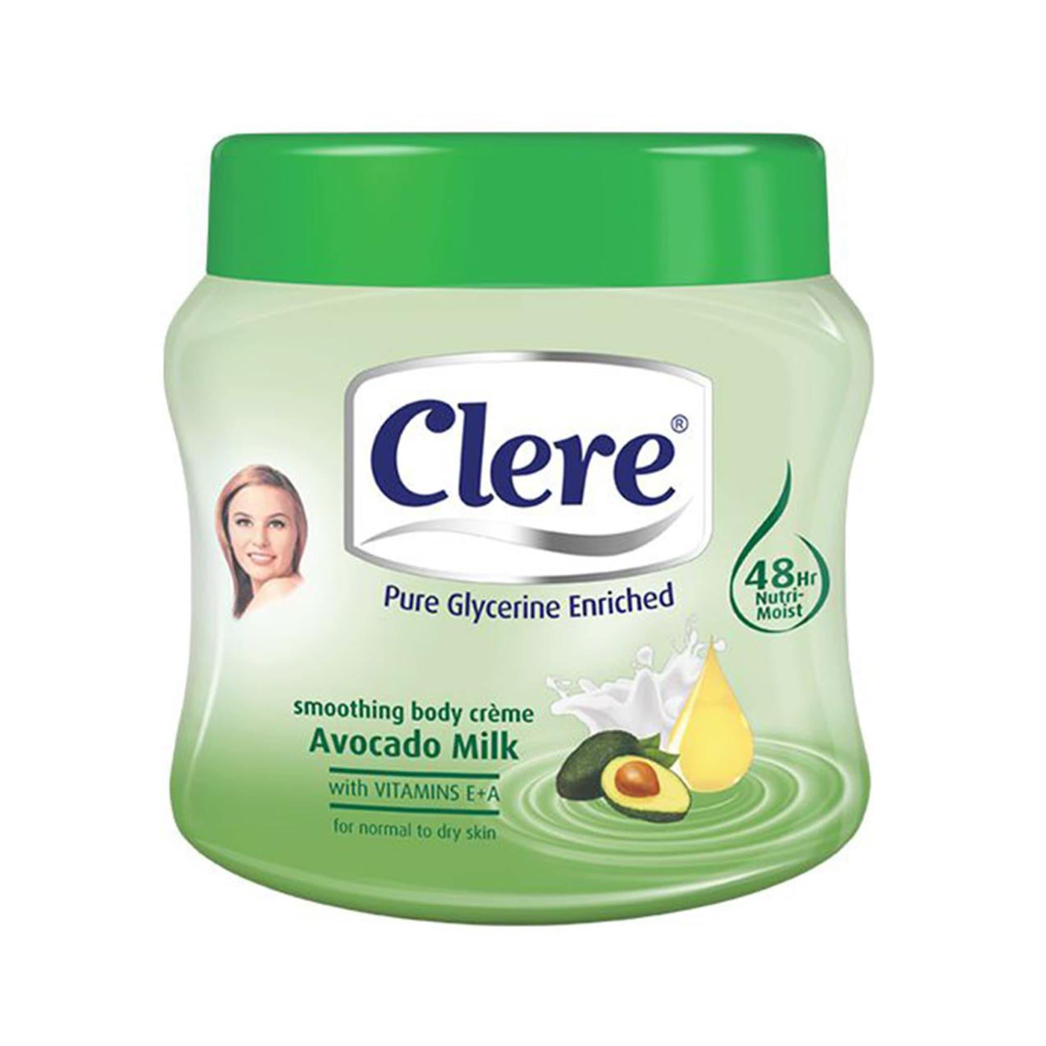 كريم كلير مرطب الجسم بزبدة الافوكادو - 500مل | Clere