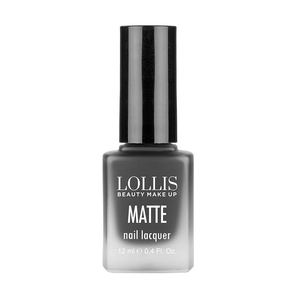 طلاء أظافر مات (أسود) 10 | LOLLIS