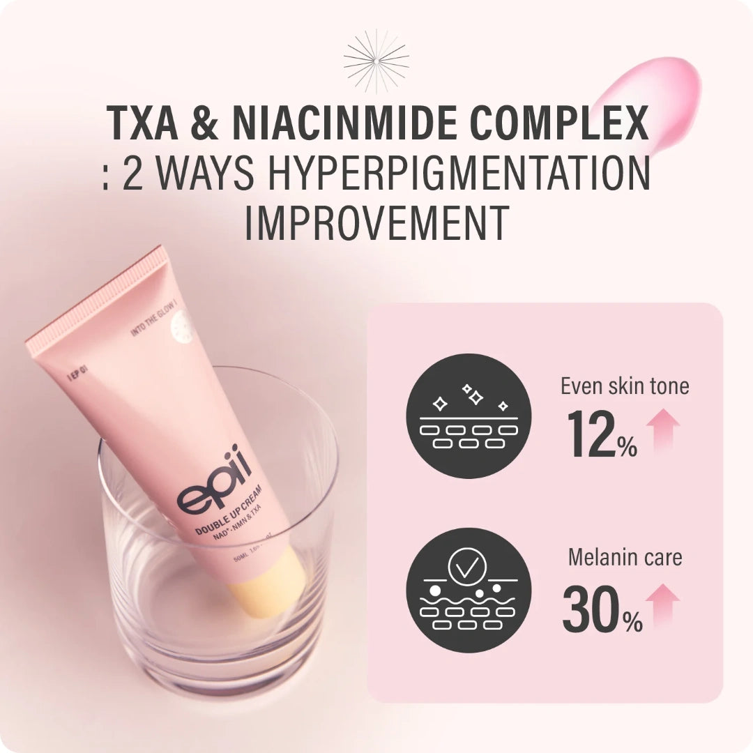epii Double Up Cream NAD+ NMN TXA Niacinamide Dark Spot Cream
