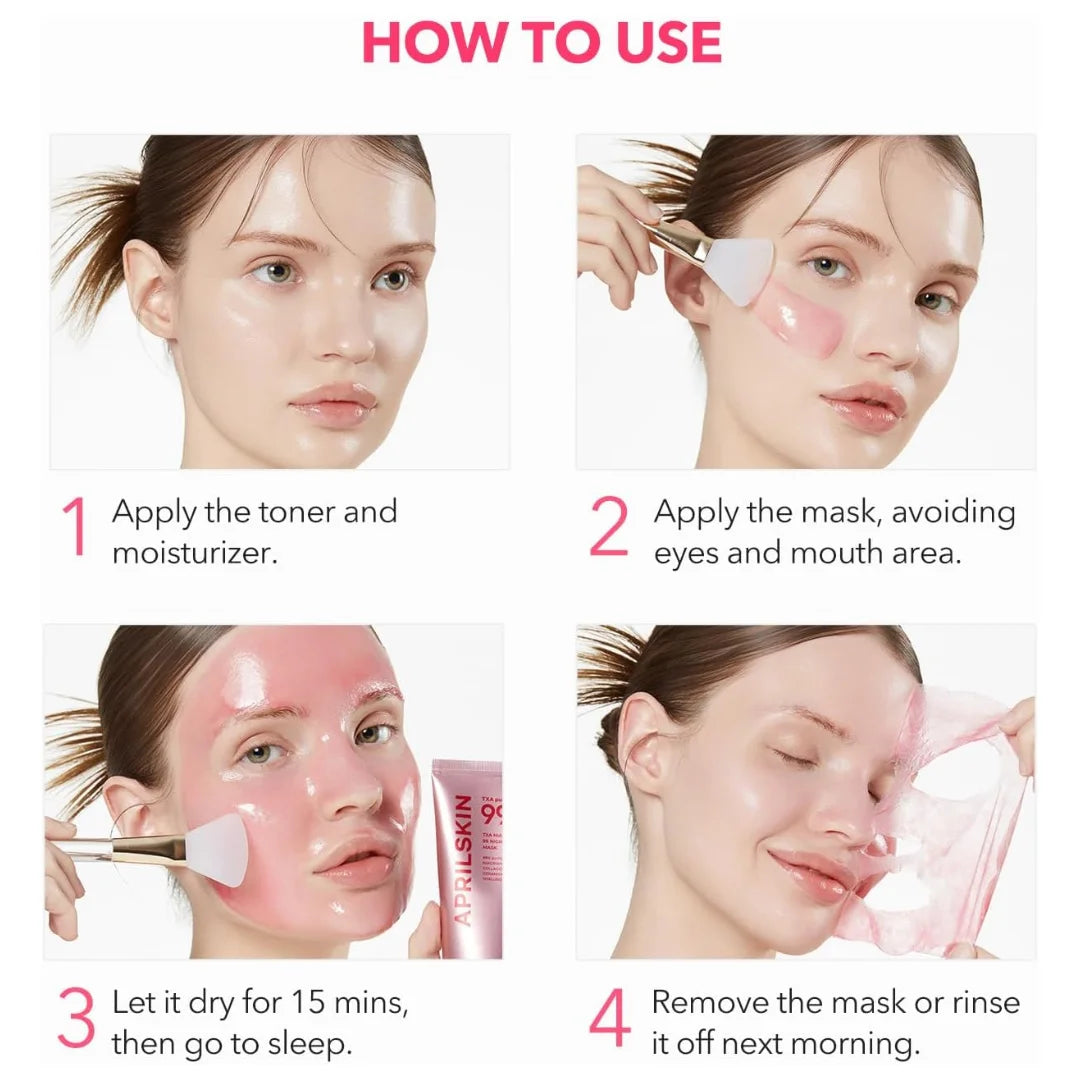 ماسك تقليل المسام من ابريل سكين بحمض الترانيكساميك النقي بنسبة 99%