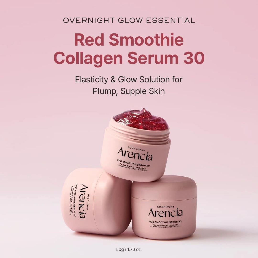 Arencia Red Smoothie Collagen Serum 30 — Firming & Pore-Minimizing Face Serum