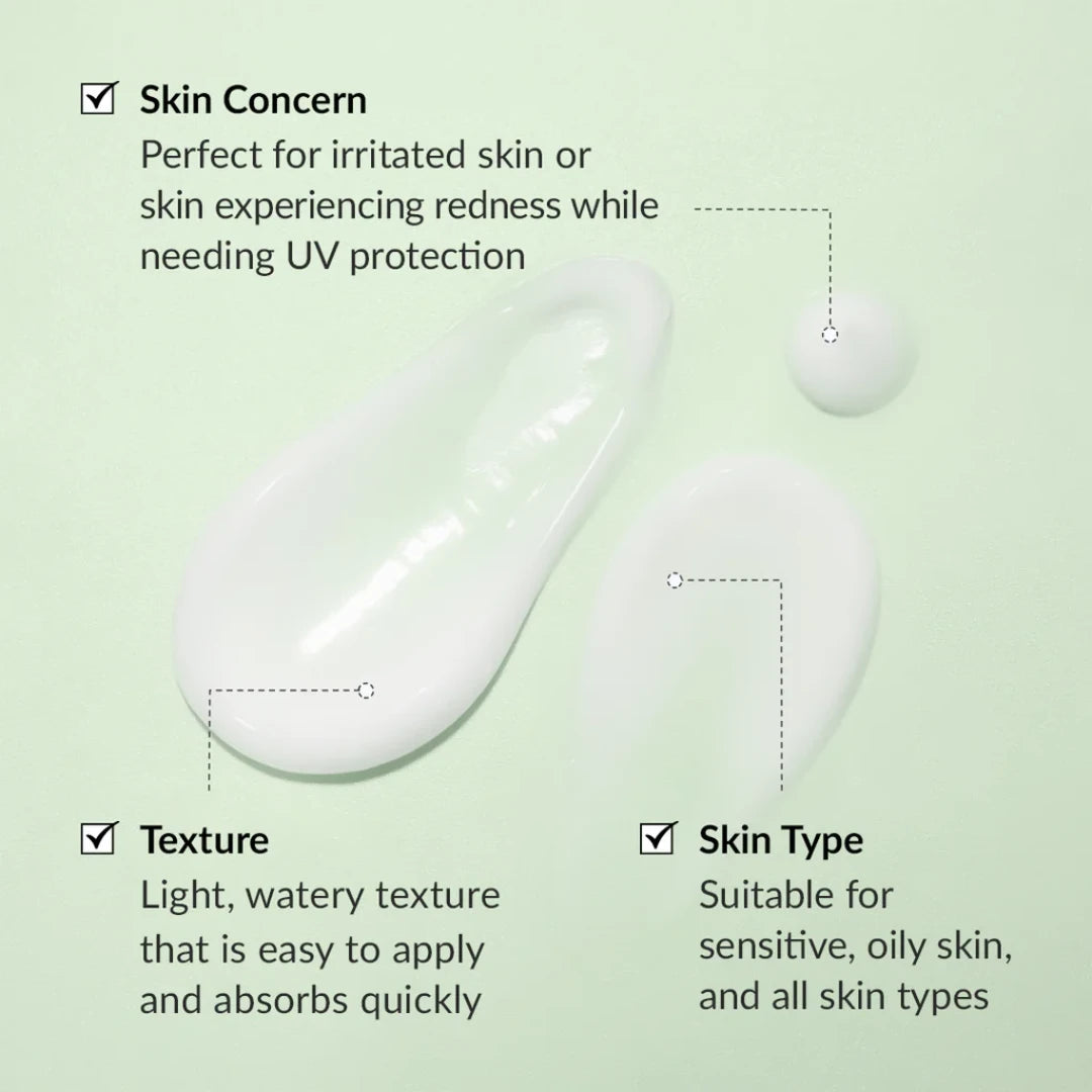 واقي شمس خفيف بالشاي الأخضر من دكتور ألثيا مع حمض السلمون والسنتيلا