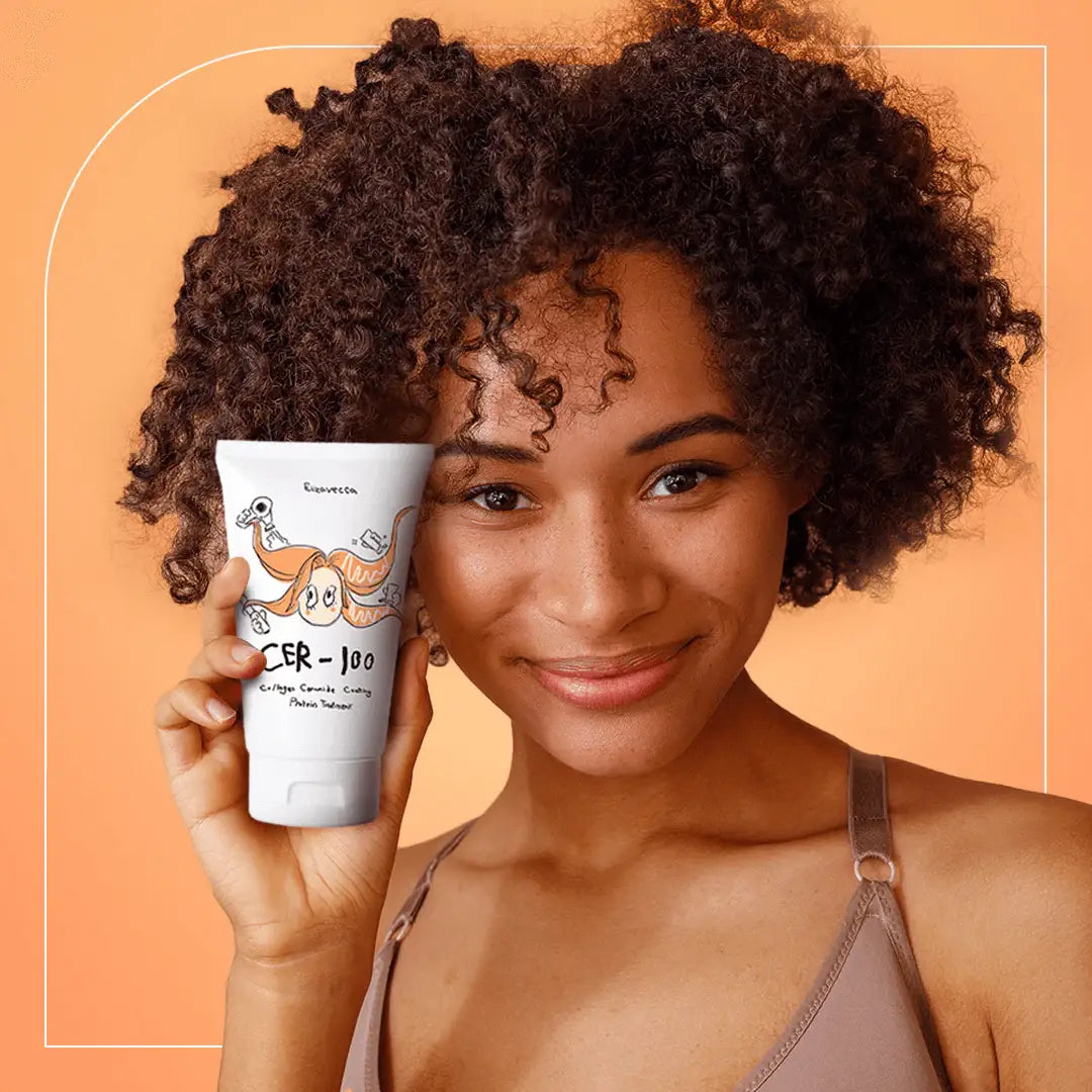 معالج الشعر الكوري إليزافيكا المكثف لمدة 5 دقائق للشعر المتضرر من الحرارة