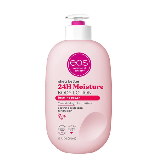 eos Shea Better Body Lotion - Jasmine Peach | 24H Moisture