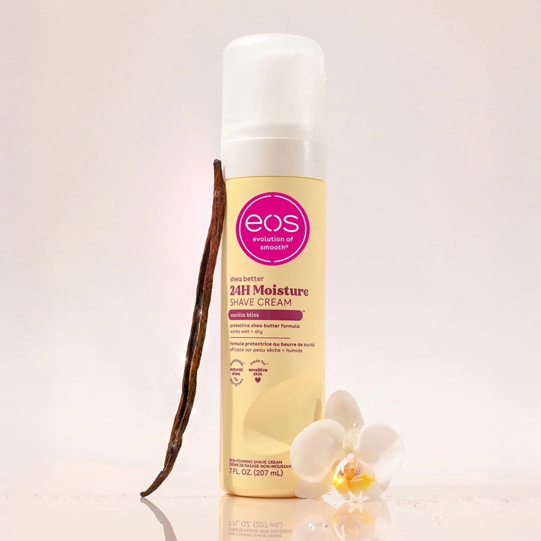 كريم الحلاقة إيوس شيا ترطيب 24 ساعة بنكهة فانيلا بليس