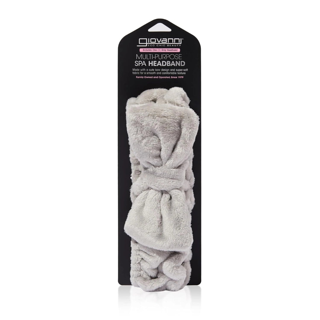Giovanni Plush Multi-Purpose Spa Headband (Gray)