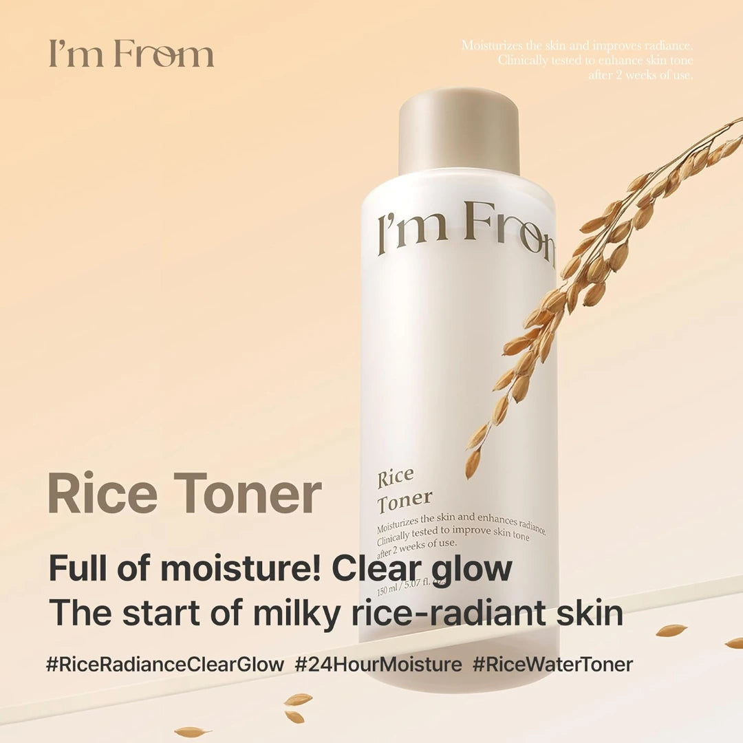 I'm From Korean Rice Toner for Dry and Dull Skin