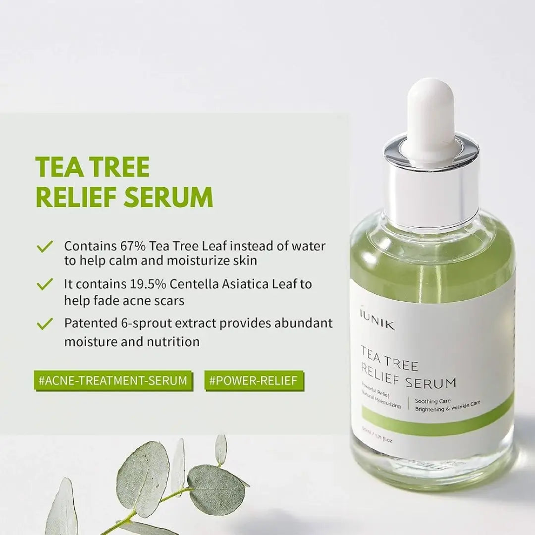 آي يونيك سيروم كوري للوجه بخلاصة شجرة الشاي للبشرة الحساسة المتهيجة