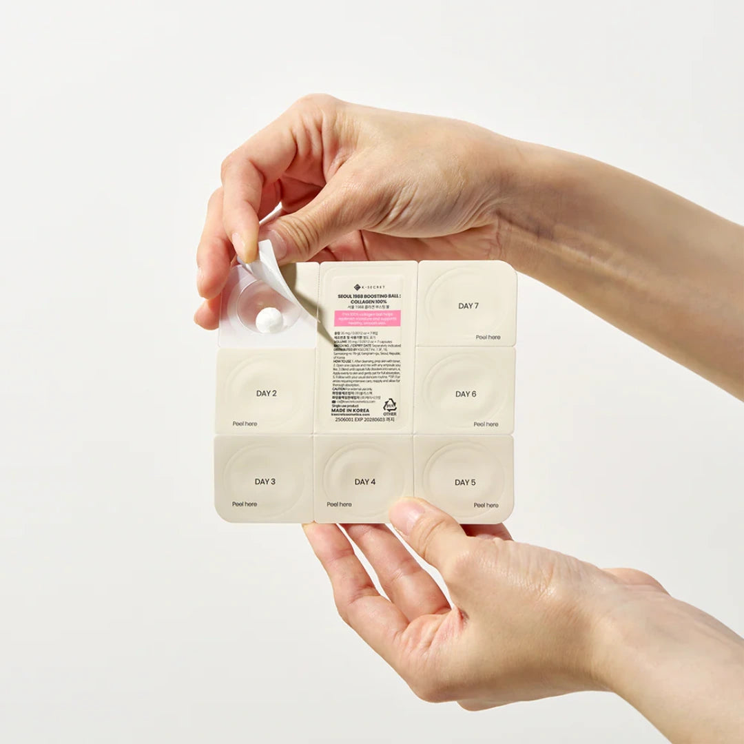 كرة كولاجين مجففة بالتجميد من سيول 1988 لمرونة البشرة