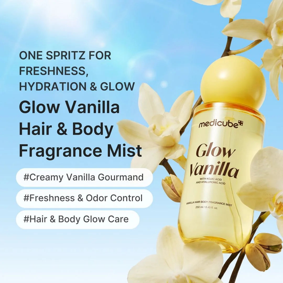 Medicube Glow Vanilla Hair & Body Fragrance Mist – Kojic Acid & Niacinamide