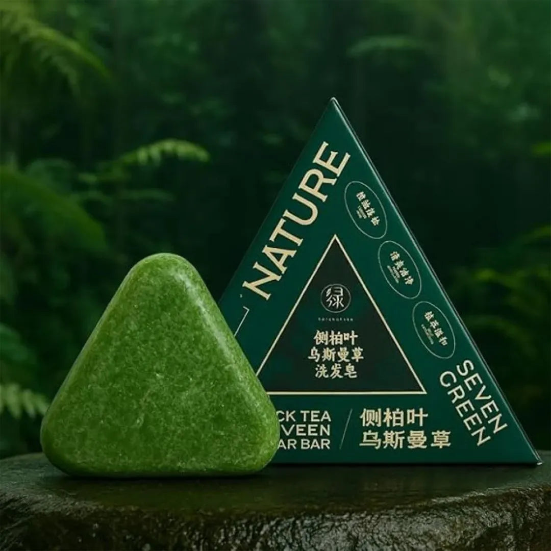 Nature Seven Green Herb Shampoo Bar | 12 Natural Extracts