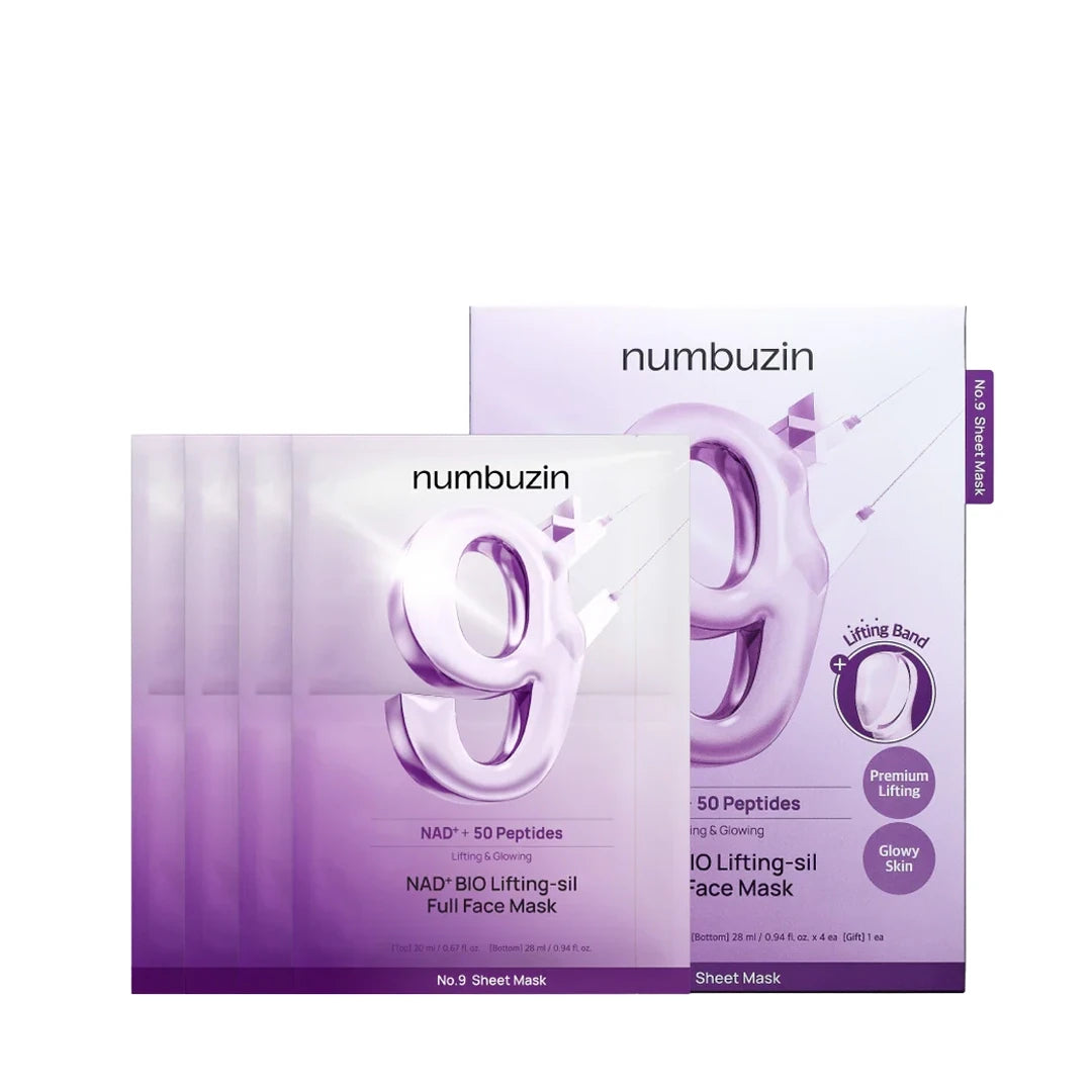 Numbuzin 9+ NAD + Bio Lifting-Sil Full Face Mask