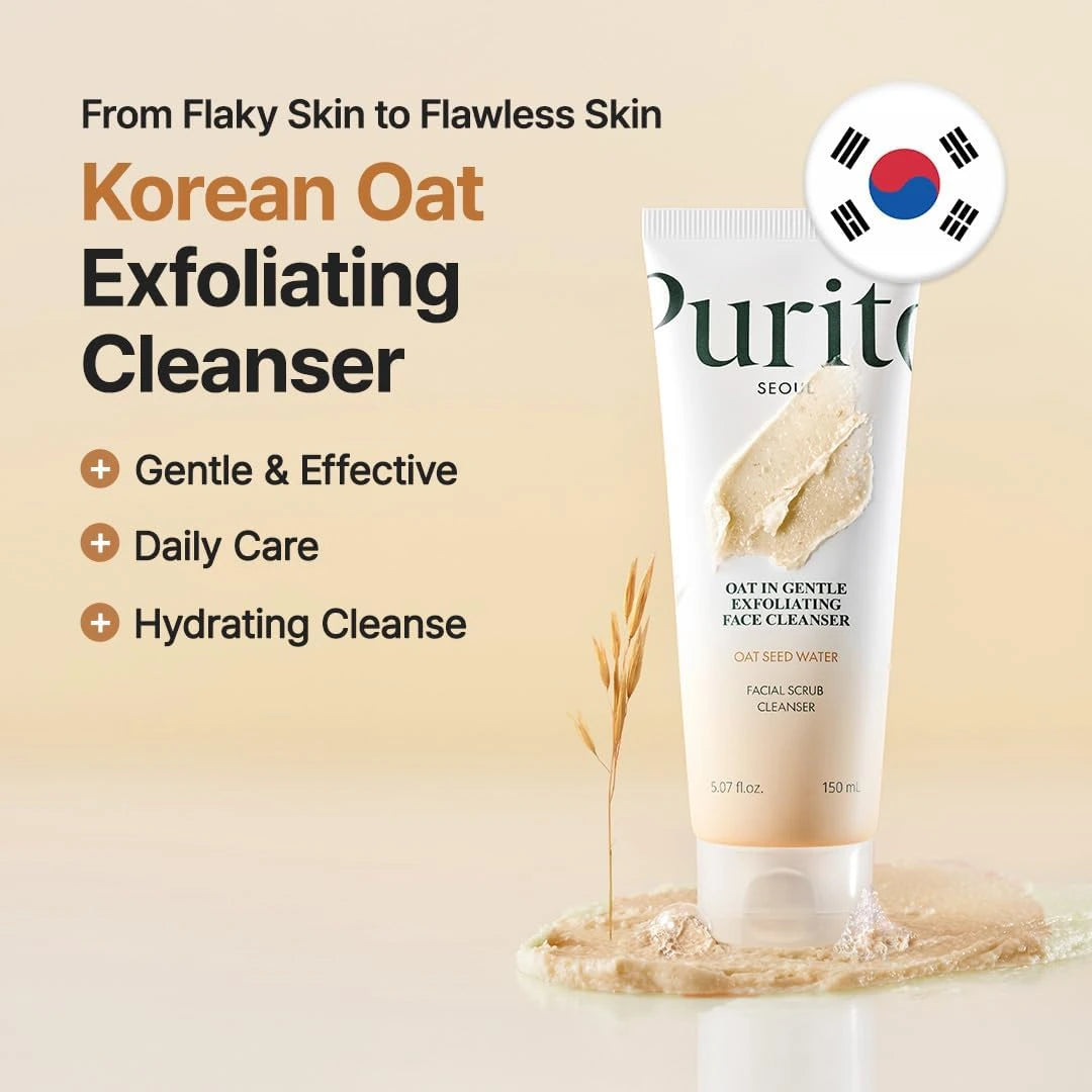 Purito Seoul Oat Seed Water Facial Scrub Cleanser