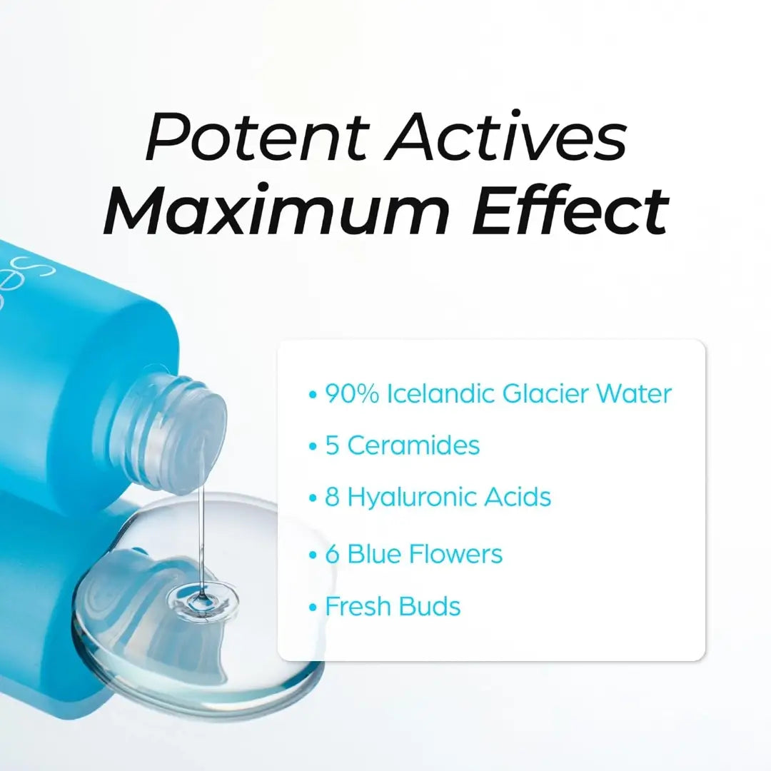 سيبوري شافيك تونر مياه جليدية ايسلندية مع 5 سيراميدات لإصلاح الحاجز