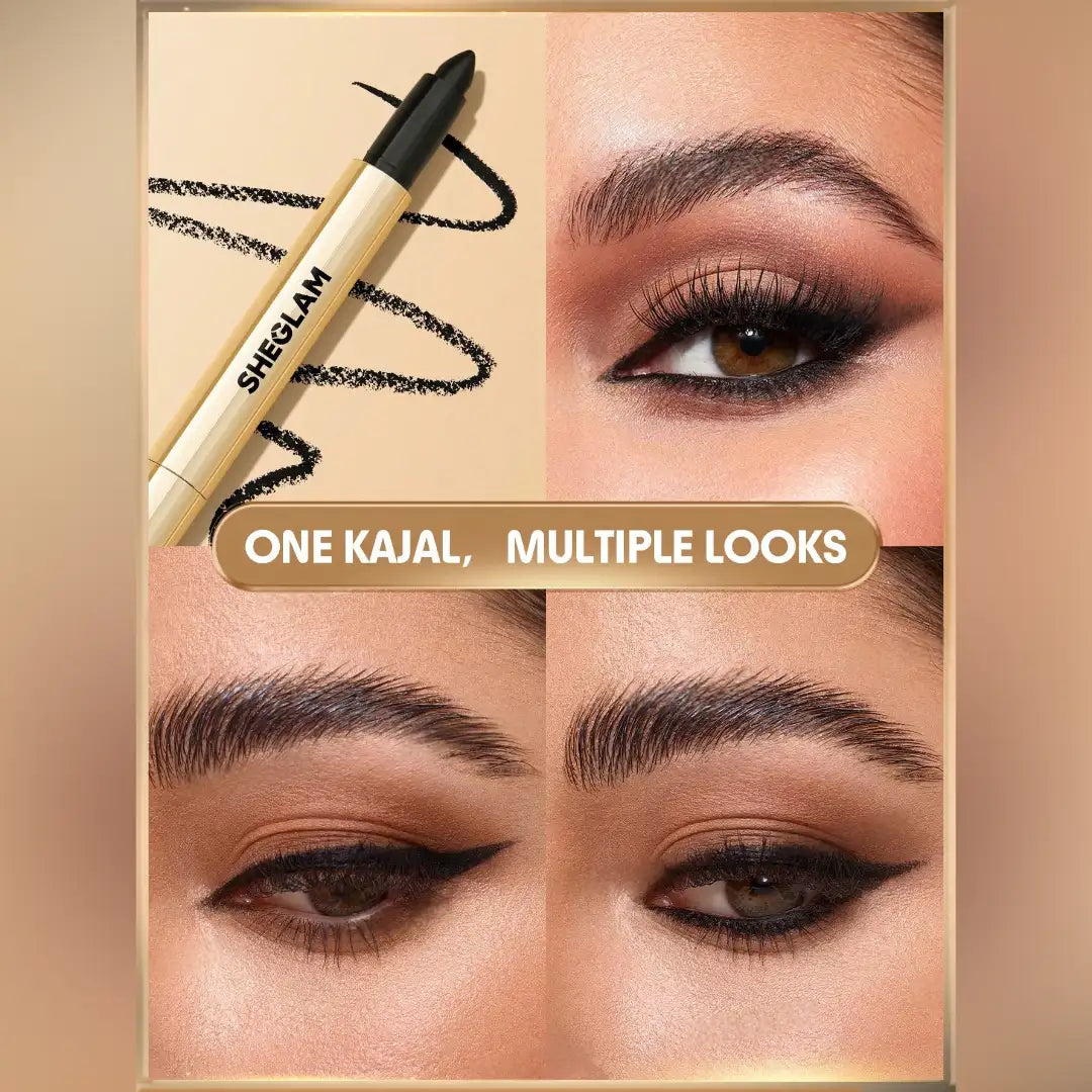 شيجلام قلم كحل كريمي أسود بمبراة مدمجة