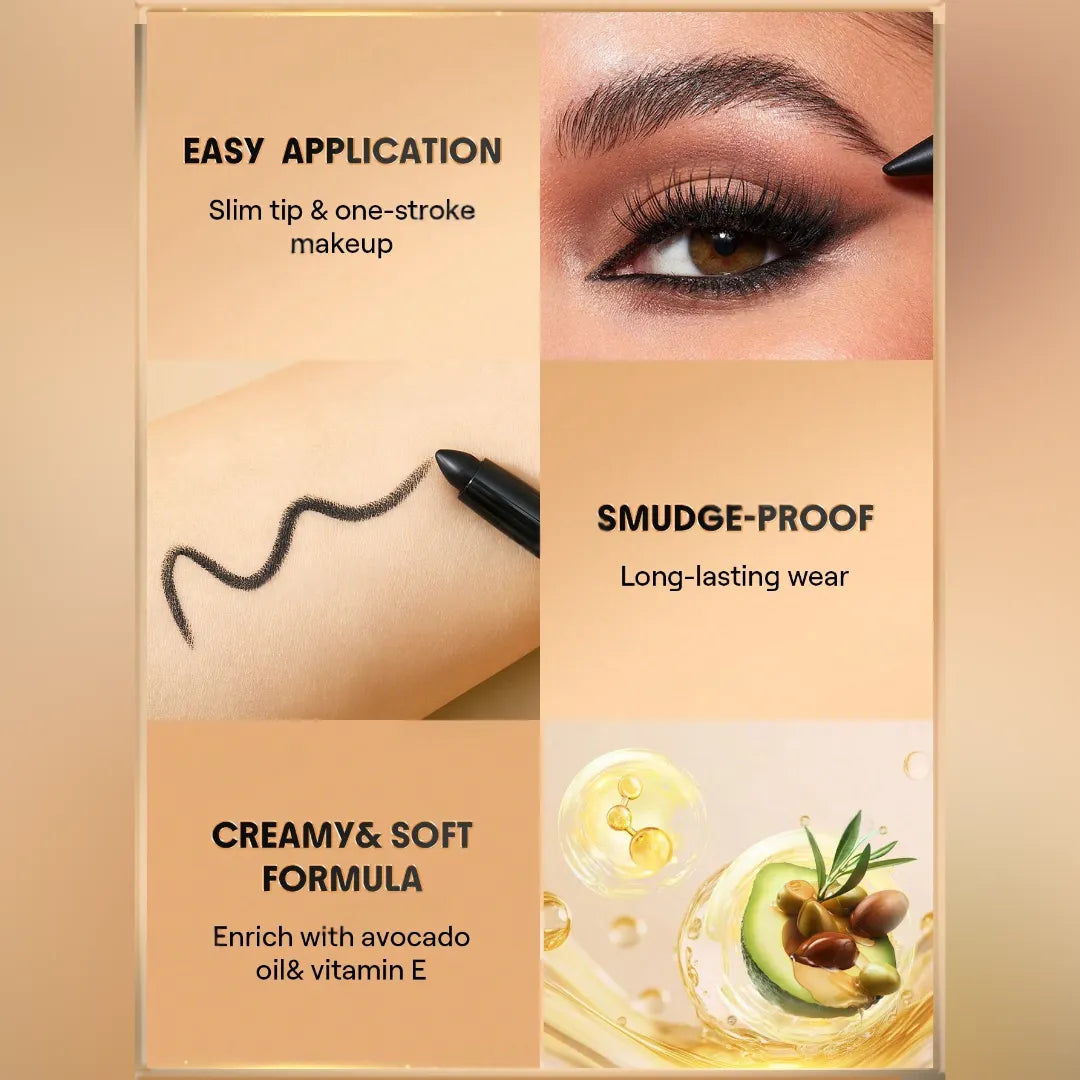 قلم آيلاينر بولد موفز الأسود من شيجلام