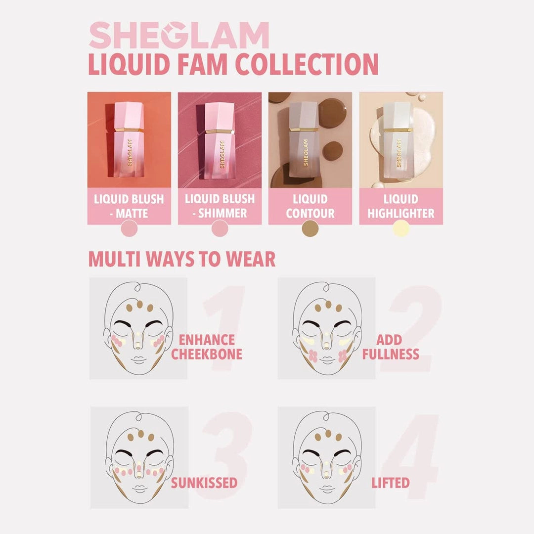 Sheglam Color Bloom Liquid Blush with sponge tip applicator