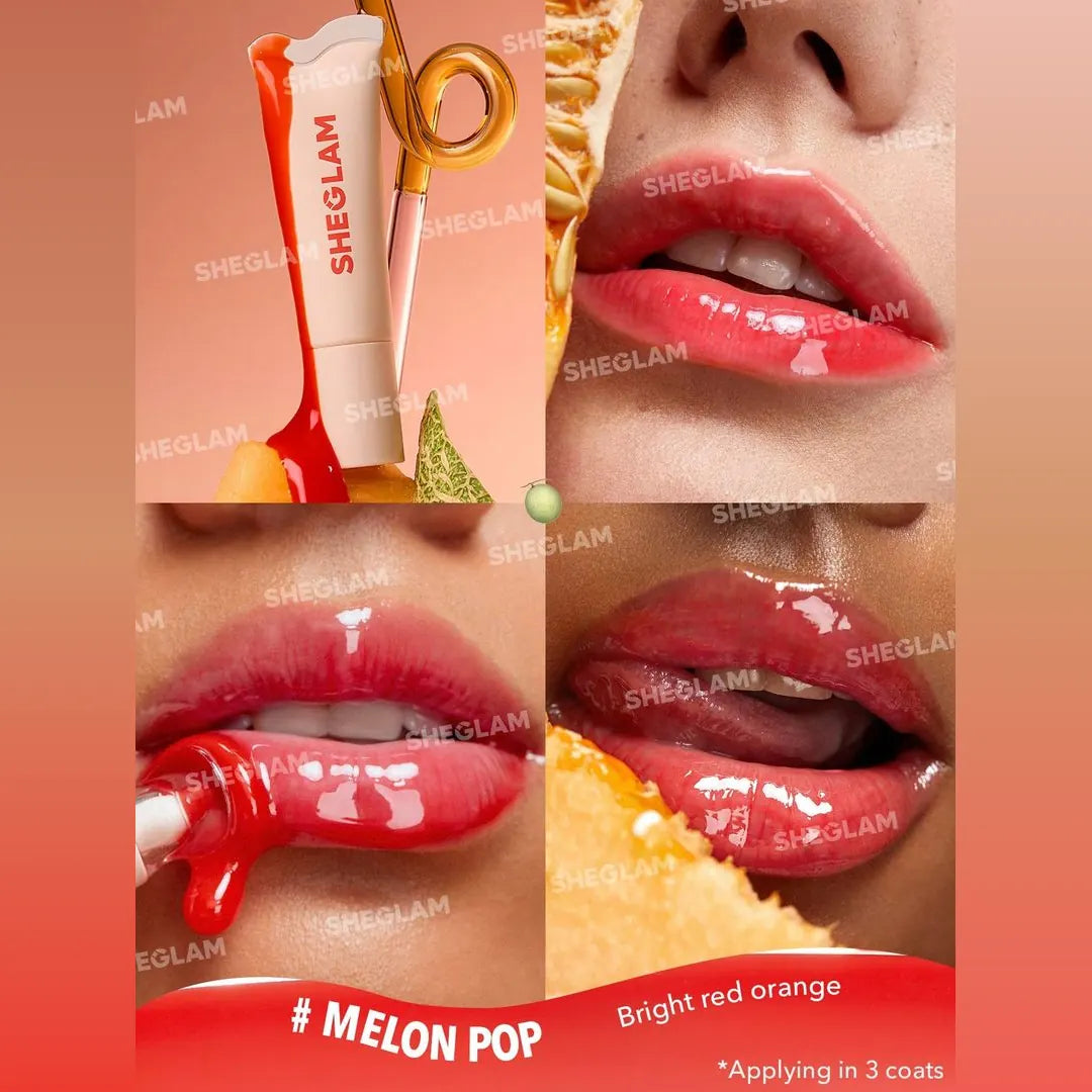 Sheglam Crystal Glaze Moisturizing Lip Gloss - Melon Pop