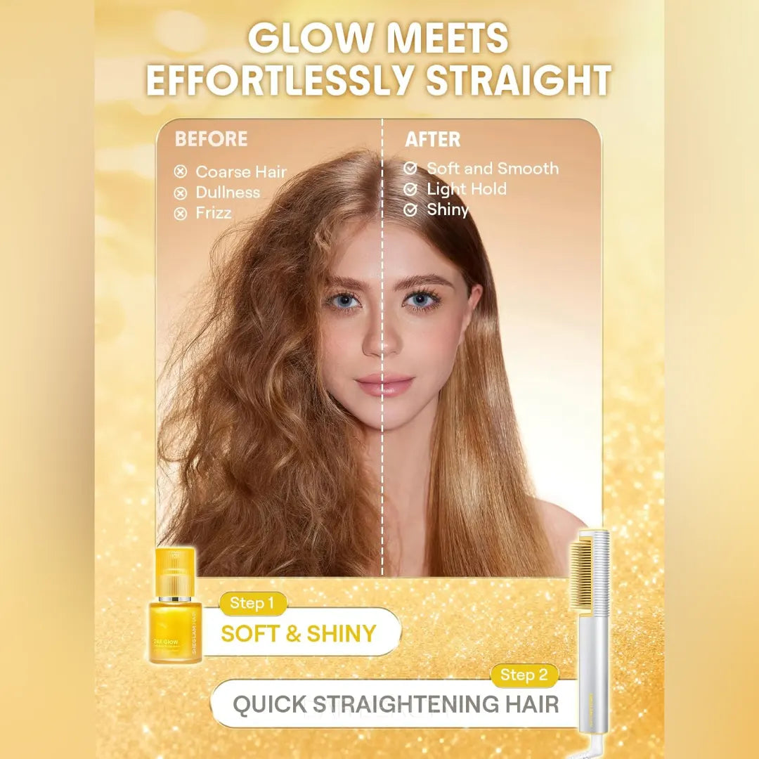 High Shine Hair Styling Serum by SHEGLAM with Heat Protection