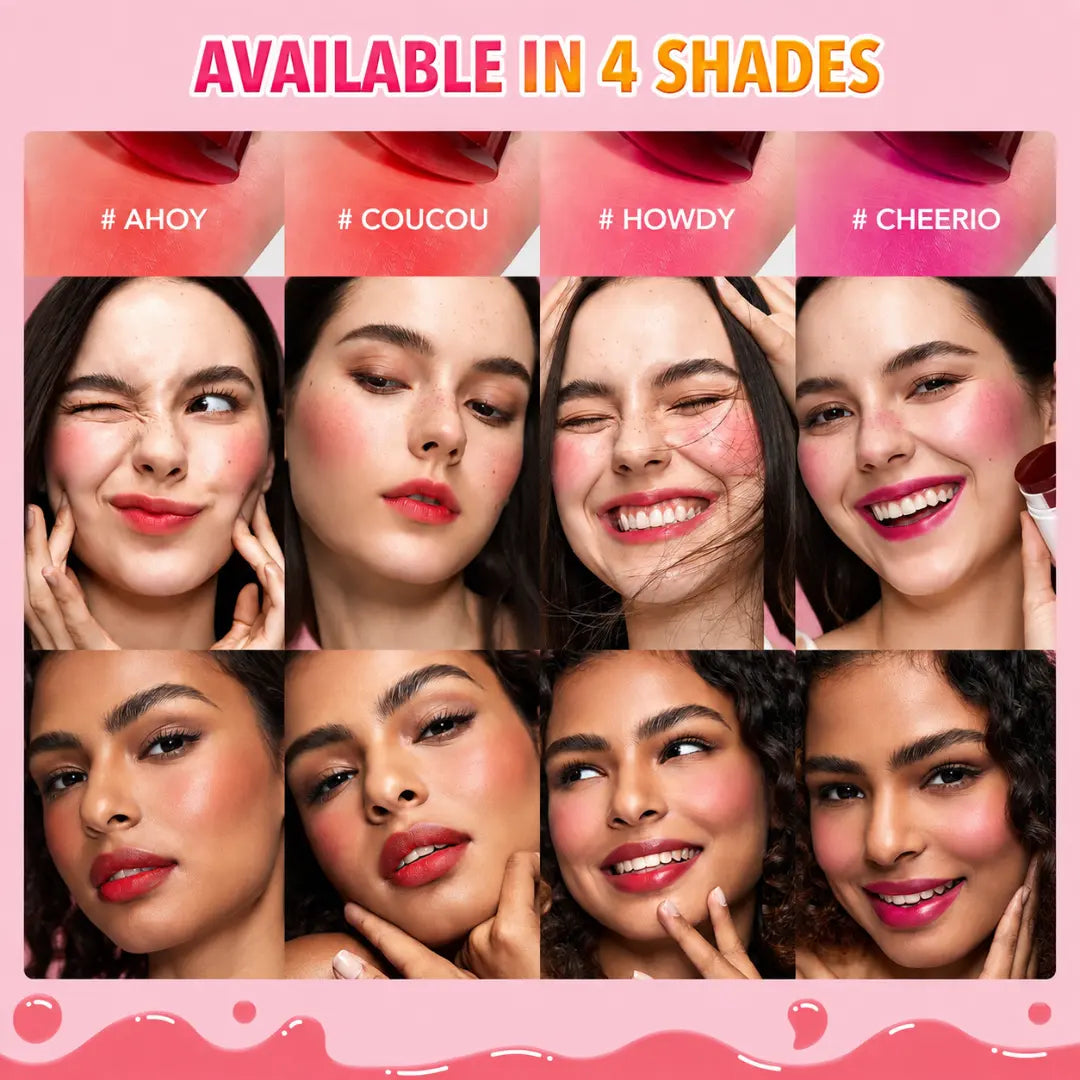 SHEGLAM Jelly-Licious Hydrating Lip & Blush Tint stick in 4 shades