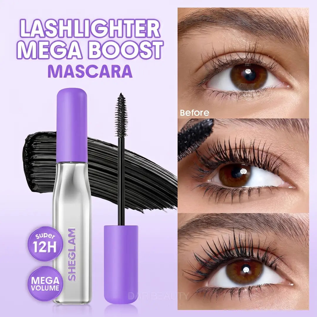SHEGLAM Mega Boost Mascara for Bold Volumized Lashes