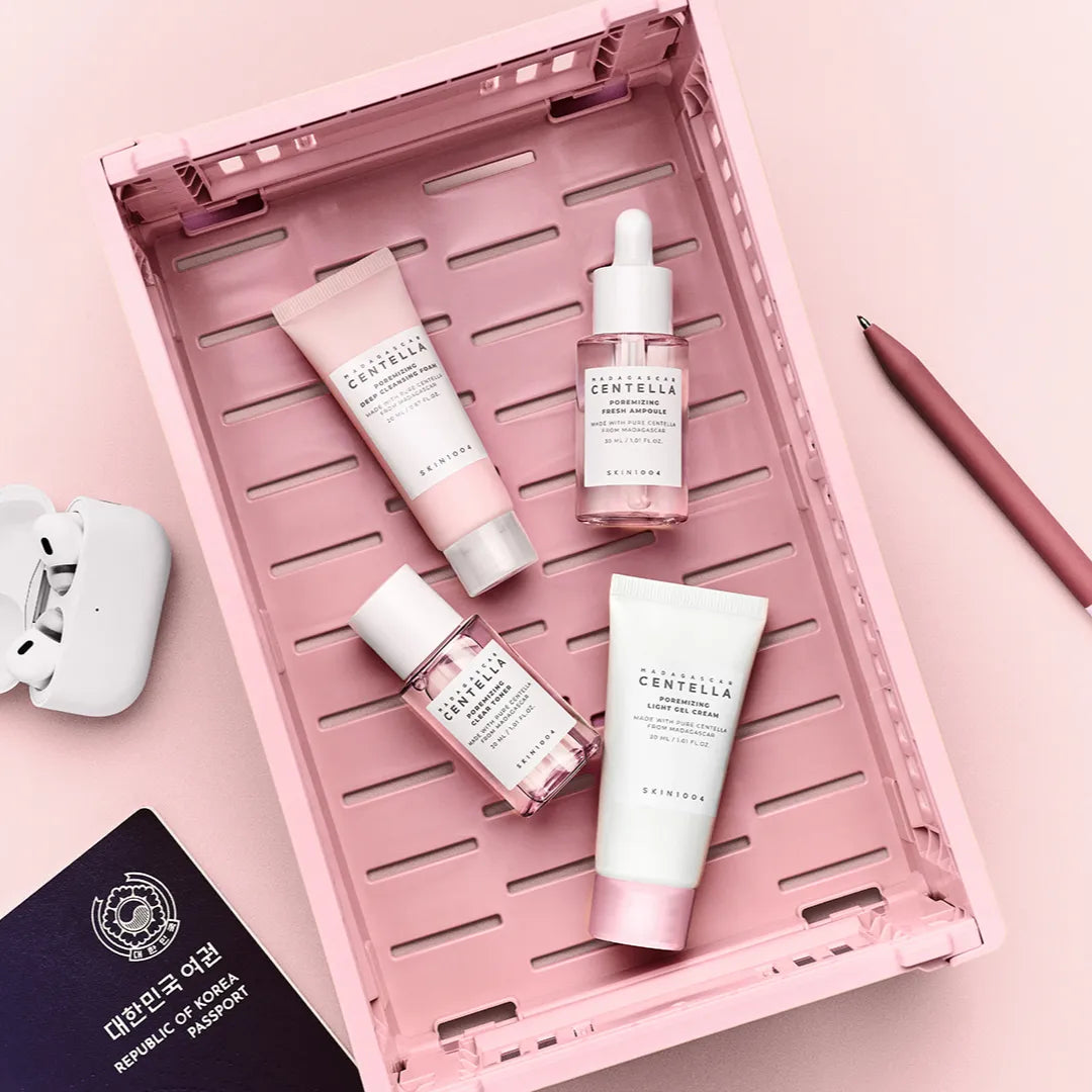 مجموعة سفر كورية من سكين1004 بورمايزينغ بالسنتيلا