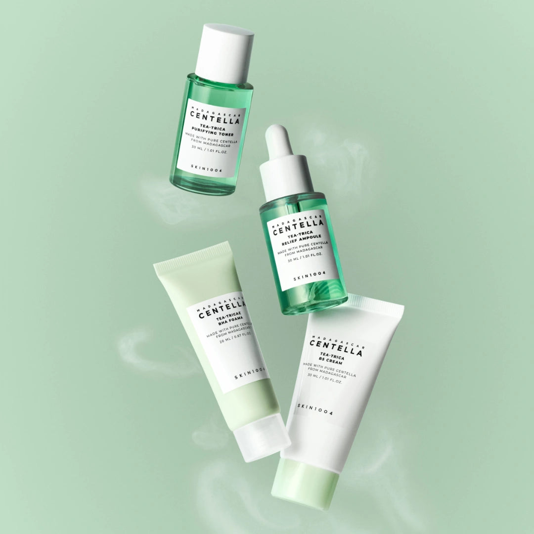 Skin1004 Tea-Trica Travel Kit | 4-Step Acne Treatment Set