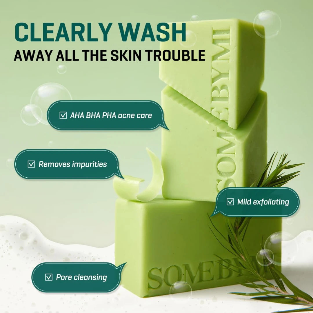 SOMEBYMI AHA BHA PHA Miracle Acne Cleansing Bar for Oily Skin