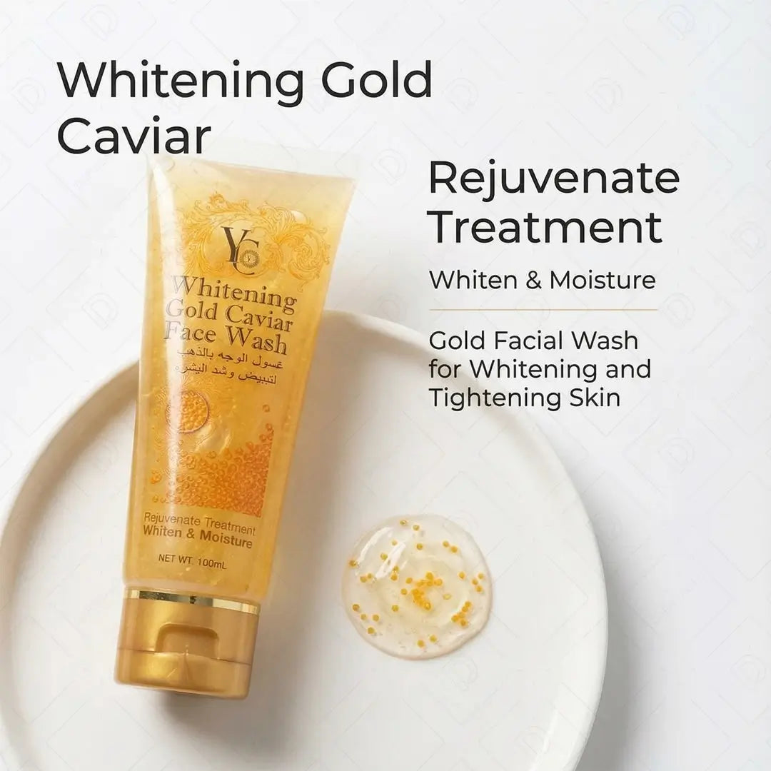 غسول الوجه بالذهب لتبييض وشد البشرة من واي سي