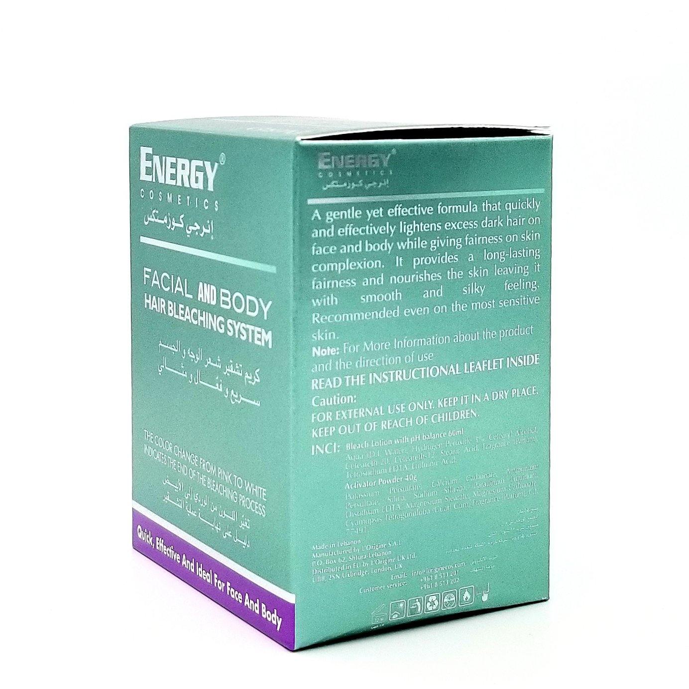 ENERGY Facial And Body Hair Bleaching System