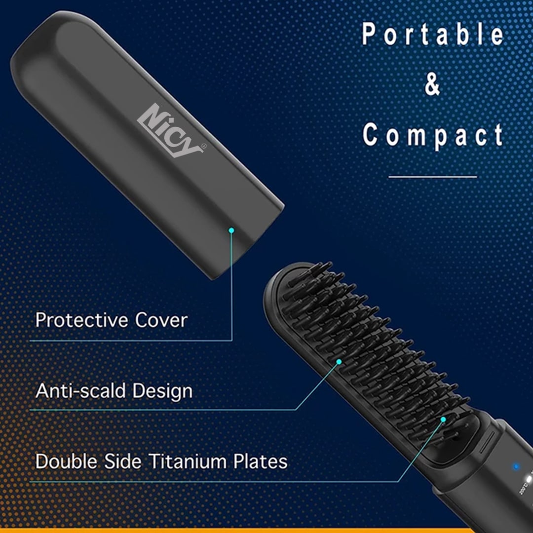 Nicy Portable Hair Straightener Comb
